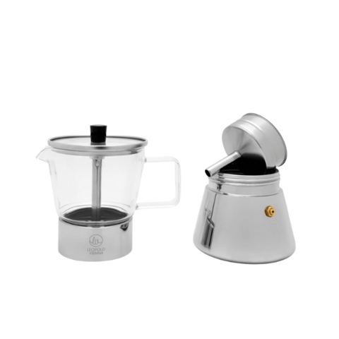 Leopold Vienna Espressokocher Otto 4Ta Glas