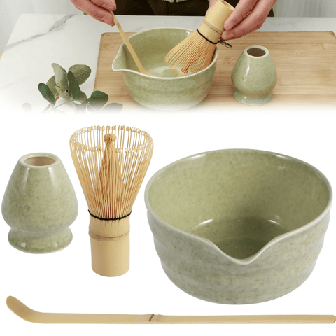 Premium Matcha Set Japan komplett 5-teilig für matcha Liebhaber optimal für dein Teeritual - Teekränzchen