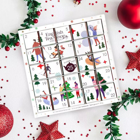 Puzzle Tee Adventskalender "White Ornaments" 24 Premium Tees + 1 Extratee - Teekränzchen