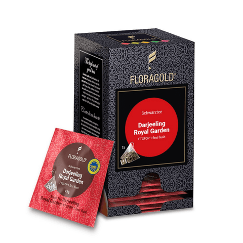 Schwarzer Tee „Darjeeling Royal Garden" in Pyramidenbeutel á 2,5g - Teekränzchen