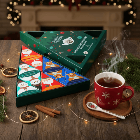 Tee Geschenk "Weihnachtswichtel", BIO, 9 Pyramidenbeutel - Teekränzchen