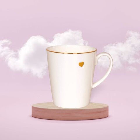 Wunderbar Becher "Golden Heart" - Teekränzchen