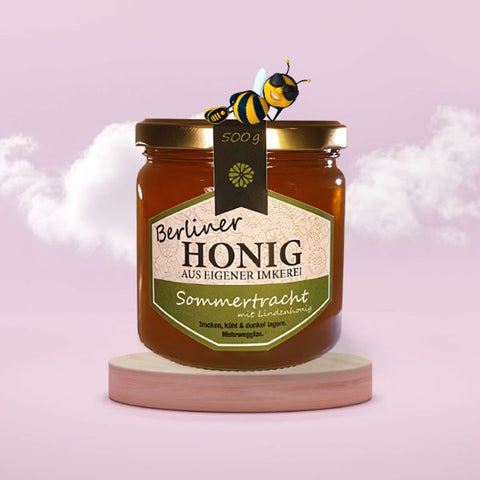 Berliner-Honig-Sommertracht-500g-mit-Lindenhonig-Teekränzchen