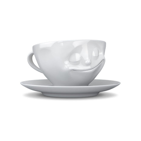 Tasse Glücklich weiß - Teekränzchen