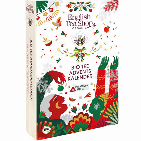 Adventskalender "Teebuch", BIO, 24 x Chai, Früchtetee, Kräutertee in Pyramidenbeutel - Teekränzchen