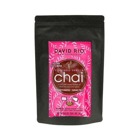 David Rio - Flamingo Vanilla Decaf Chai Tee 337g Dose - Teekränzchen