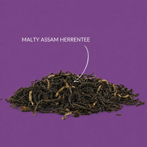 Schwarzer Tee „Malty Assam Herrentee“, Kräftig. Malzig. Vollwürzig.
