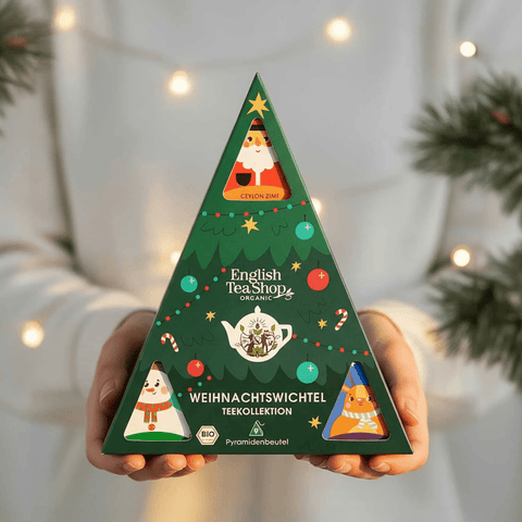 Tee Geschenk "Weihnachtswichtel", BIO, 9 Pyramidenbeutel - Teekränzchen