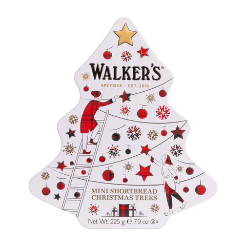 Walkers Shortbread Christmas “ Mini Shortbread Trees 225g – Dose - Teekränzchen