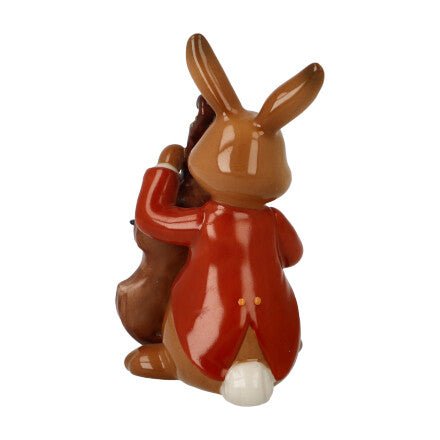 Figur Hase - Fröhlicher Bassist - Teekränzchen