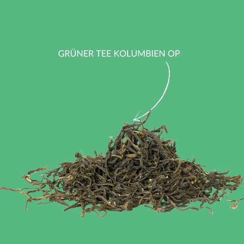 Grüner-Tee-„Kolumbien-OP“#-Teekränzchen