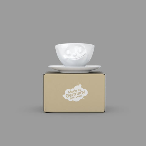 Tasse Glücklich weiß - Teekränzchen