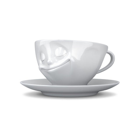 Tasse Glücklich weiß - Teekränzchen